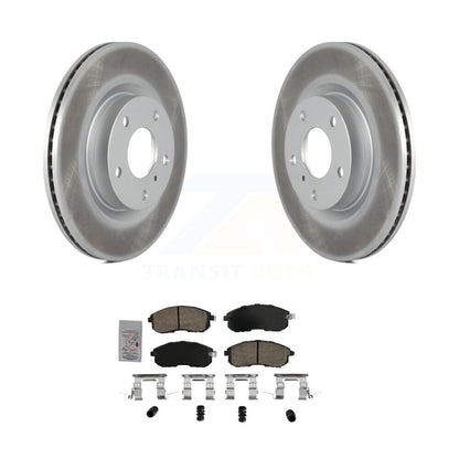 Rotors de frein à disque avec revêtement avant et kit de plaquettes en céramique pour INFINITI G35 Nissan 350