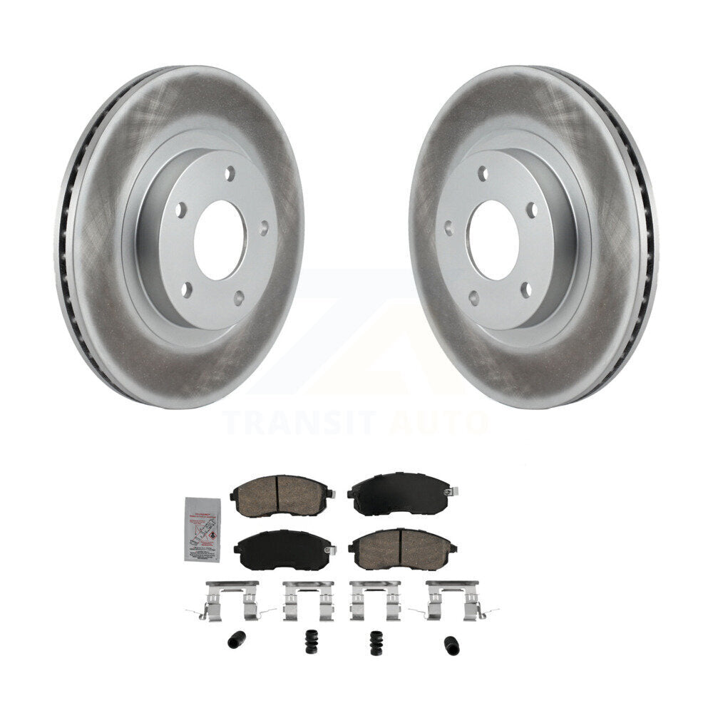 Rotor de frein à disque avec revêtement avant et kit de plaquettes en céramique pour Nissan Altima INFINITI I3