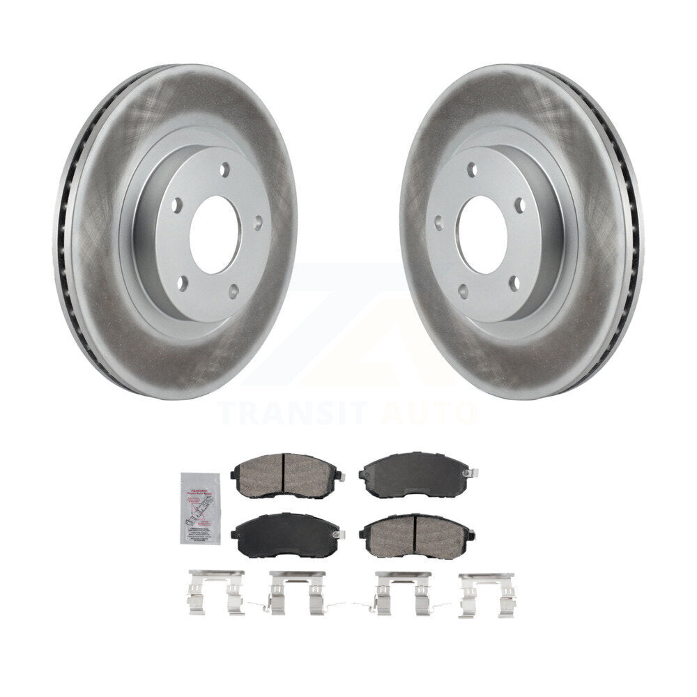 Rotor de frein à disque avec revêtement avant et kit de plaquettes en céramique pour Nissan Altima INFINITI I3