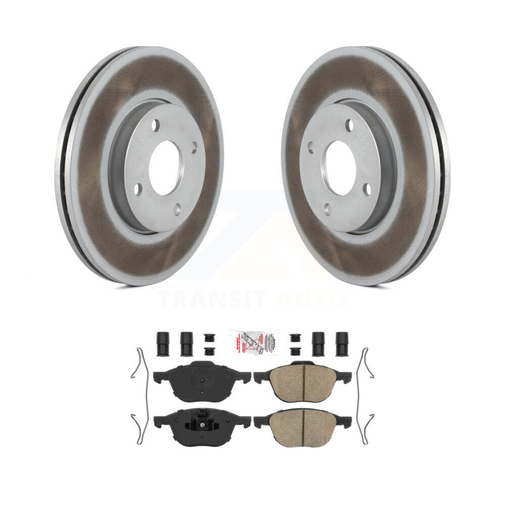 Kit de disques de frein à disque avec revêtement avant et plaquettes en céramique pour Ford Focus 2005-2007
