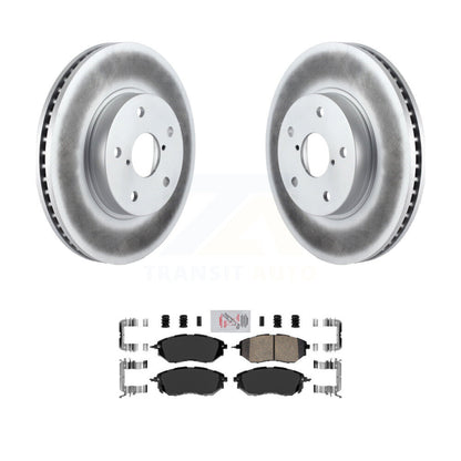 Rotors de frein à disque à revêtement avant et kit de plaquettes en céramique pour Subaru Legacy 2015 2,5 l