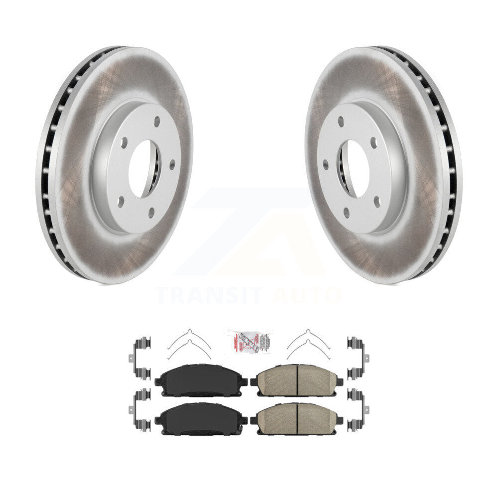 Rotors de frein à disque à revêtement avant et kit de plaquettes en céramique pour Nissan X-Trai 2004-2006