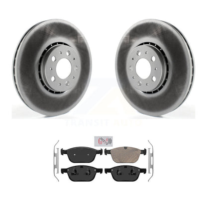 Kit de rotors de frein à disque à revêtement avant et de plaquettes en céramique pour Volvo XC90 KGA-104684