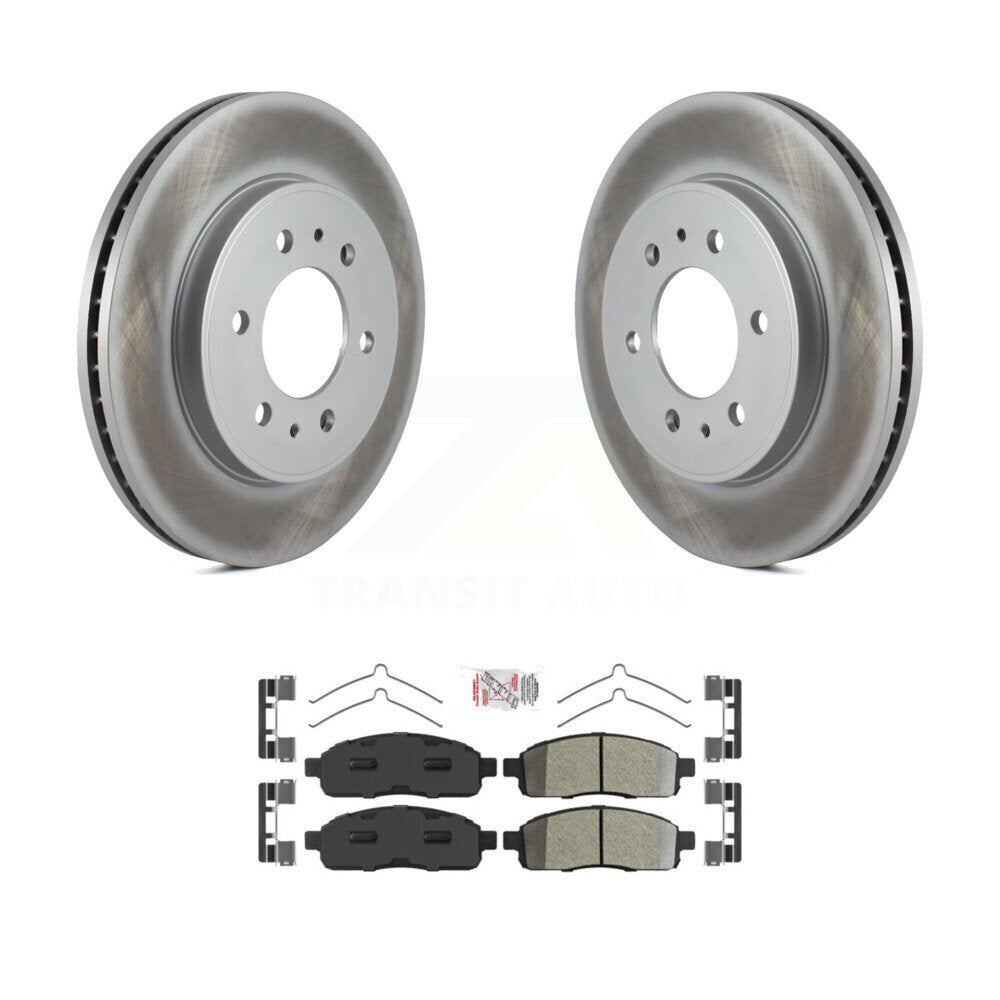 Kit de plaquettes de frein semi-métalliques pour rotor de frein avant, pour Ford F-150 09 avec roue à 6 écrous