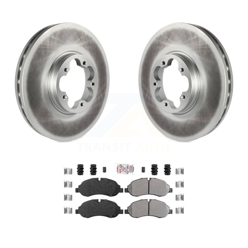 Kit de plaquettes de frein semi-métalliques avec revêtement avant, pour Ford Transit-250 Transit-15