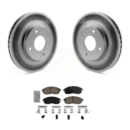 Kit de rotors de frein à disque et de plaquettes en céramique avec revêtement avant pour Nissan Versa KGA-104727