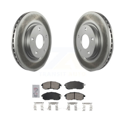 Rotors de frein à disque à revêtement avant et kit de plaquettes en céramique pour Nissan Sentra KGA-10473