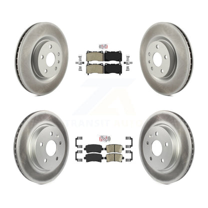 Kit de rotors de frein à disque avec revêtement en céramique, semi-métallique avant et arrière, pour Cadillac XT