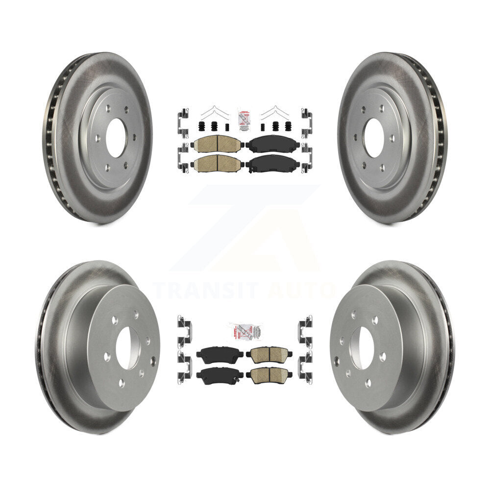 Kit de rotors de frein à disque avant et arrière en céramique, pour Nissan Xterr 2006 – 2007