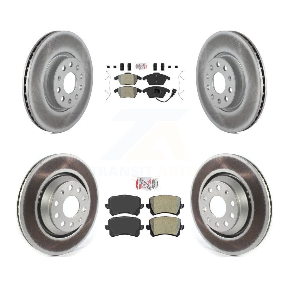 Kit de rotors de frein à disque, revêtement de protection semi-métallique avant et arrière, pour Volkswagen Passat C