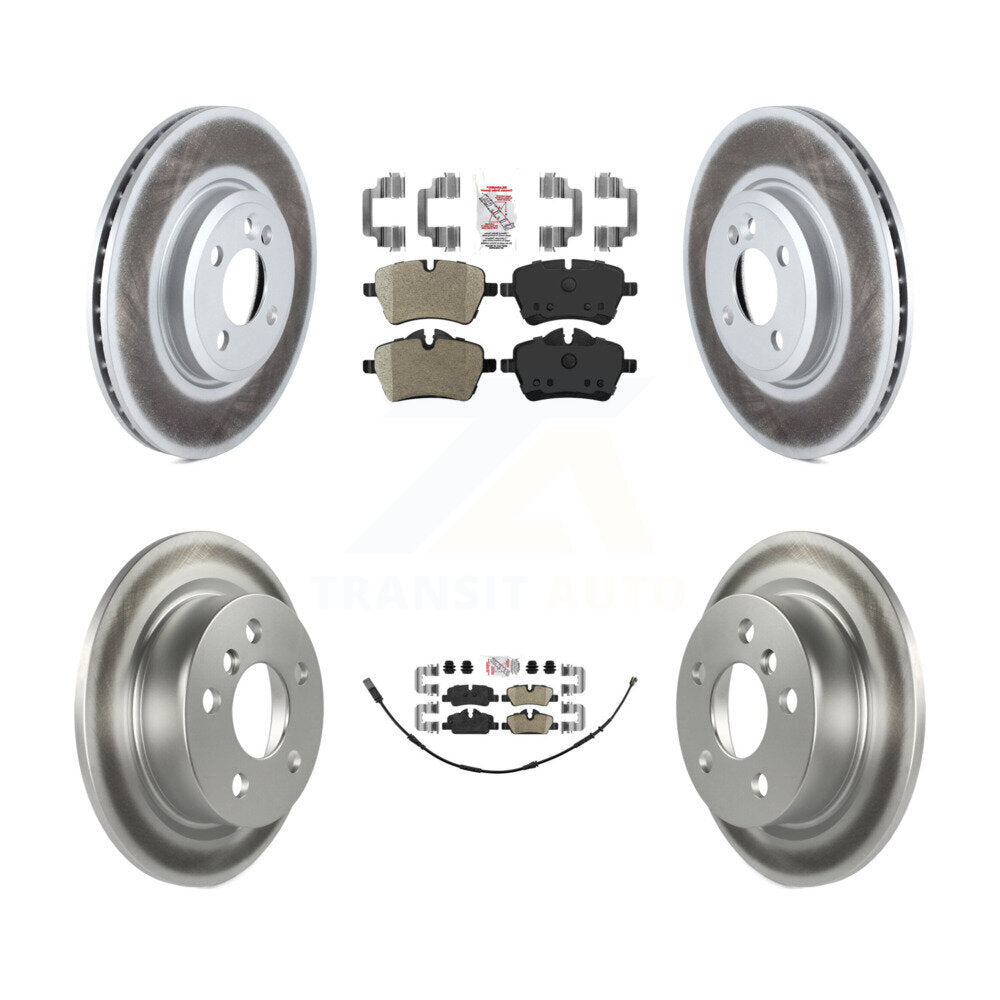Kit de Rotor de frein à disque enduit de plaquettes en céramique avant semi-métalliques arrière pour Mini Coope