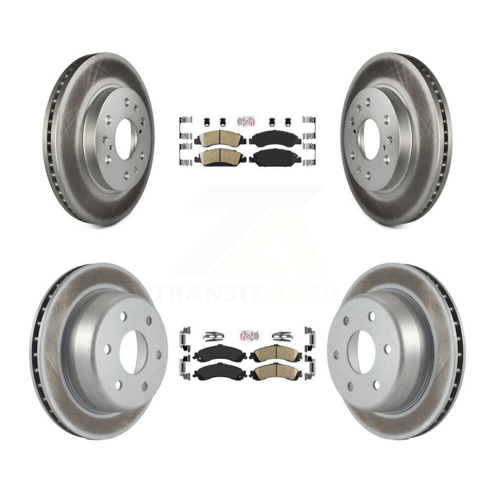 Kit de plaquettes en céramique avant et arrière et Rotor de frein revêtu, pour Chevrolet Silverado 1500 GM