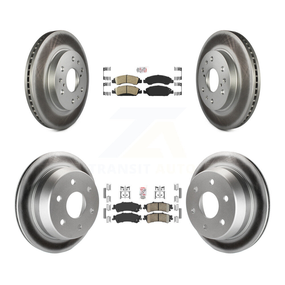 Kit de plaquettes en céramique avant et arrière et Rotor de frein revêtu, pour Chevrolet Silverado 1500 GM