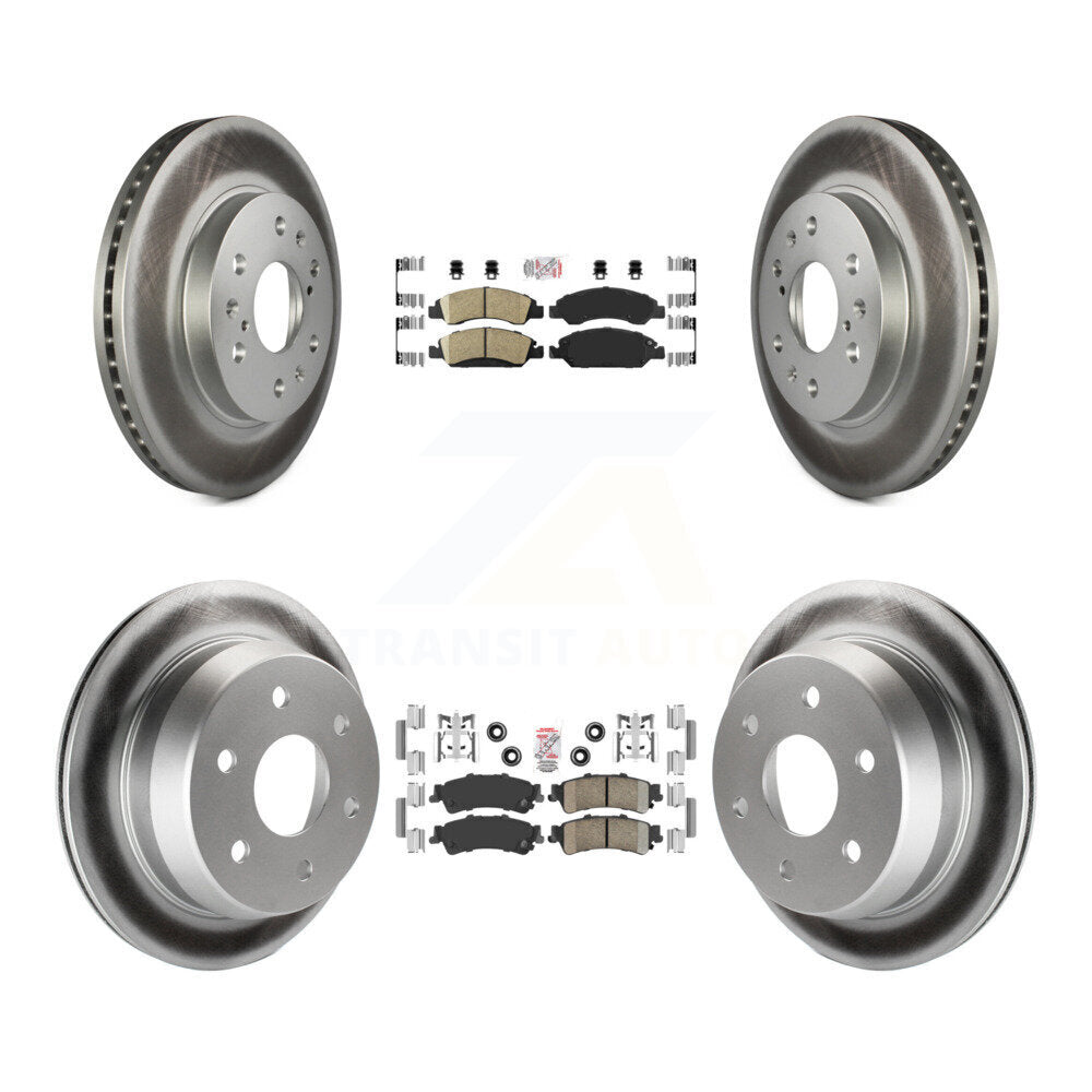 Kit de plaquettes en céramique avant et arrière et Rotor de frein revêtu, pour Chevrolet Silverado 1500 GM