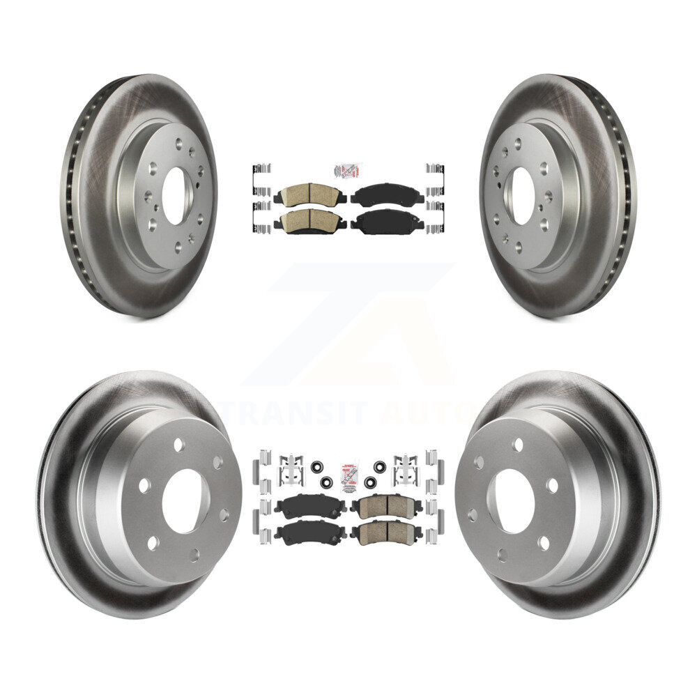 Kit de plaquettes en céramique avant et arrière et Rotor de frein revêtu, pour Chevrolet Silverado 1500 GM