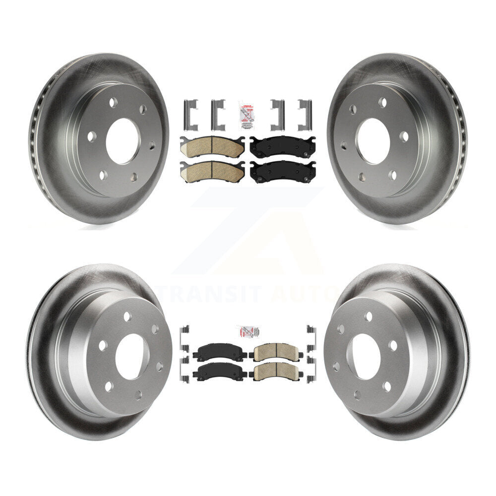 Kit de rotors de frein à disque recouverts de tampons en céramique avant et arrière, pour Chevrolet Avalanche 150