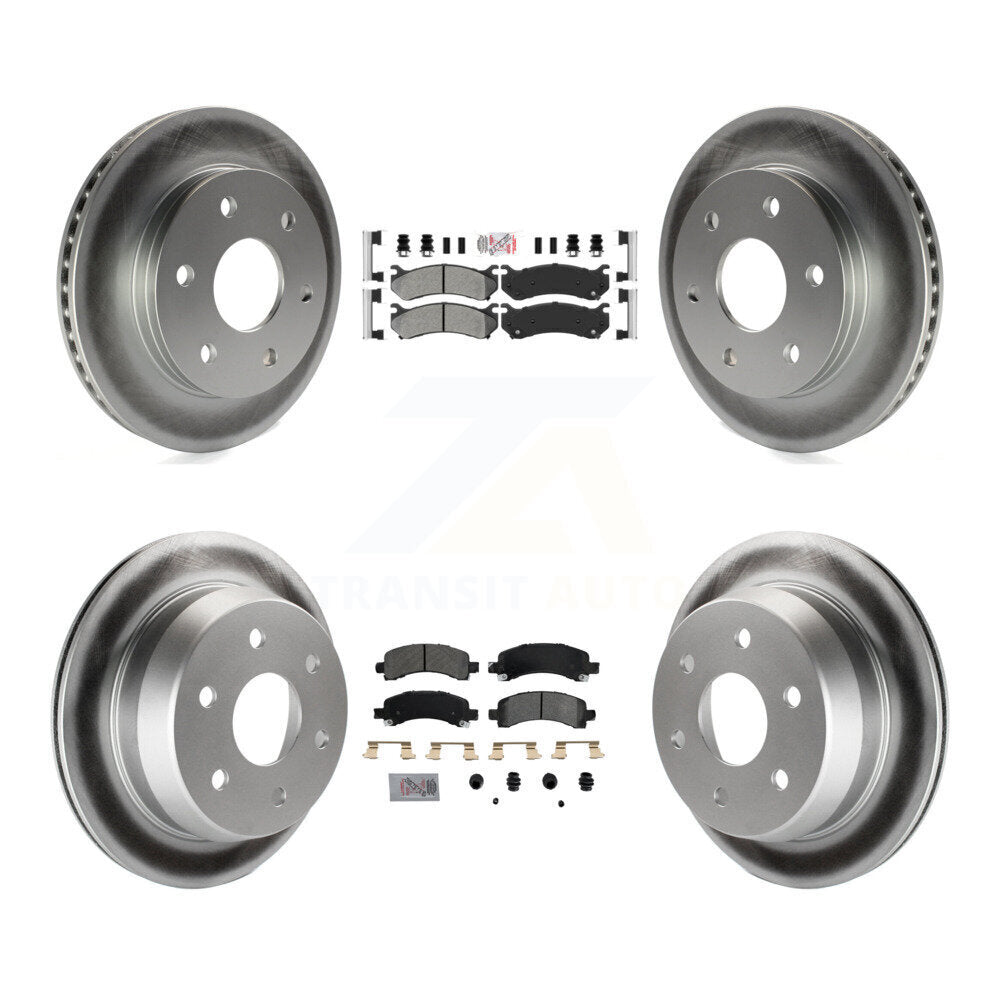 Kit de Rotor de frein avec revêtement de plaquettes semi-métalliques avant et arrière, pour Chevrolet Avalanche 150