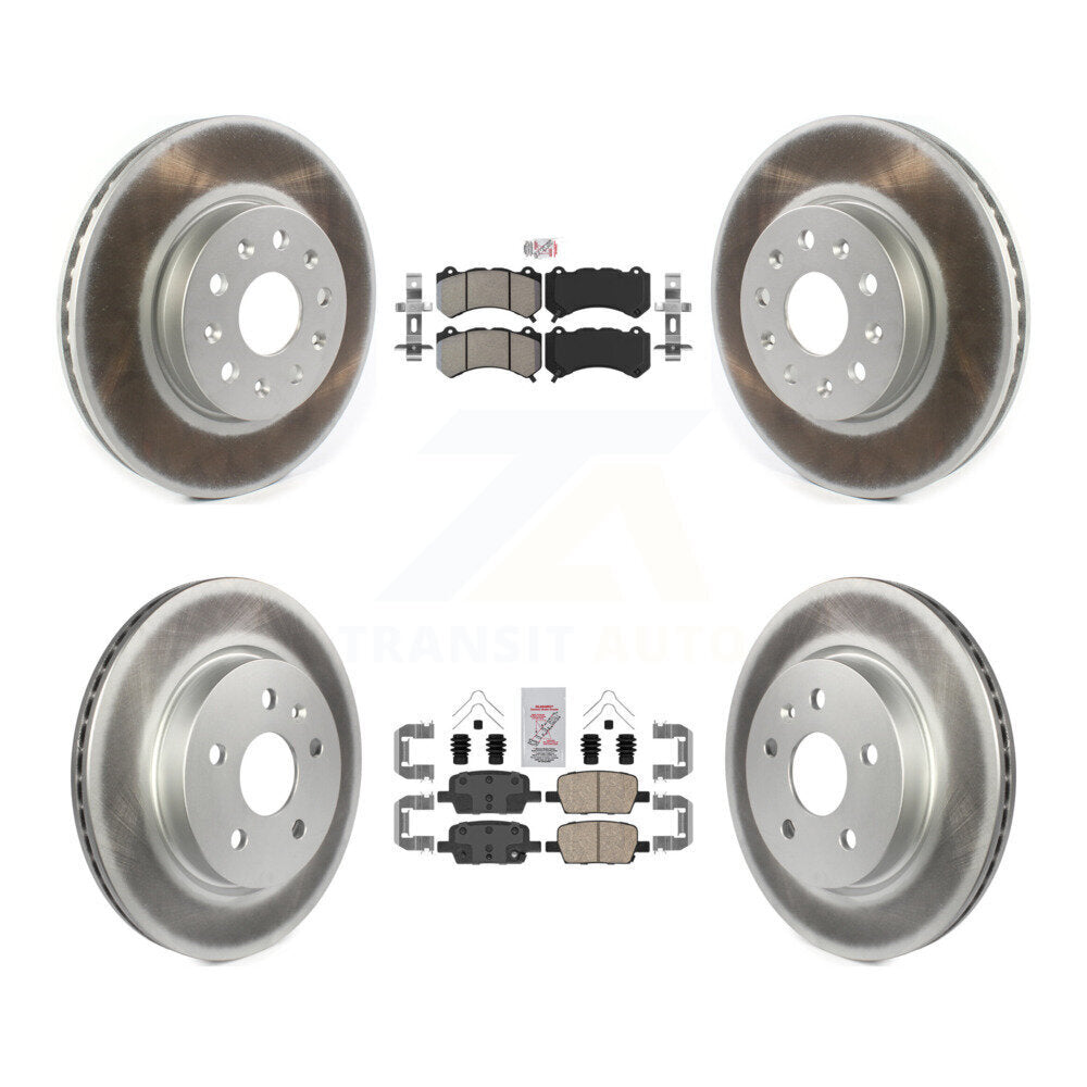 Kit de Rotor de frein avec revêtement de plaquettes en céramique, semi-métallique avant et arrière, pour Chevrolet Camar