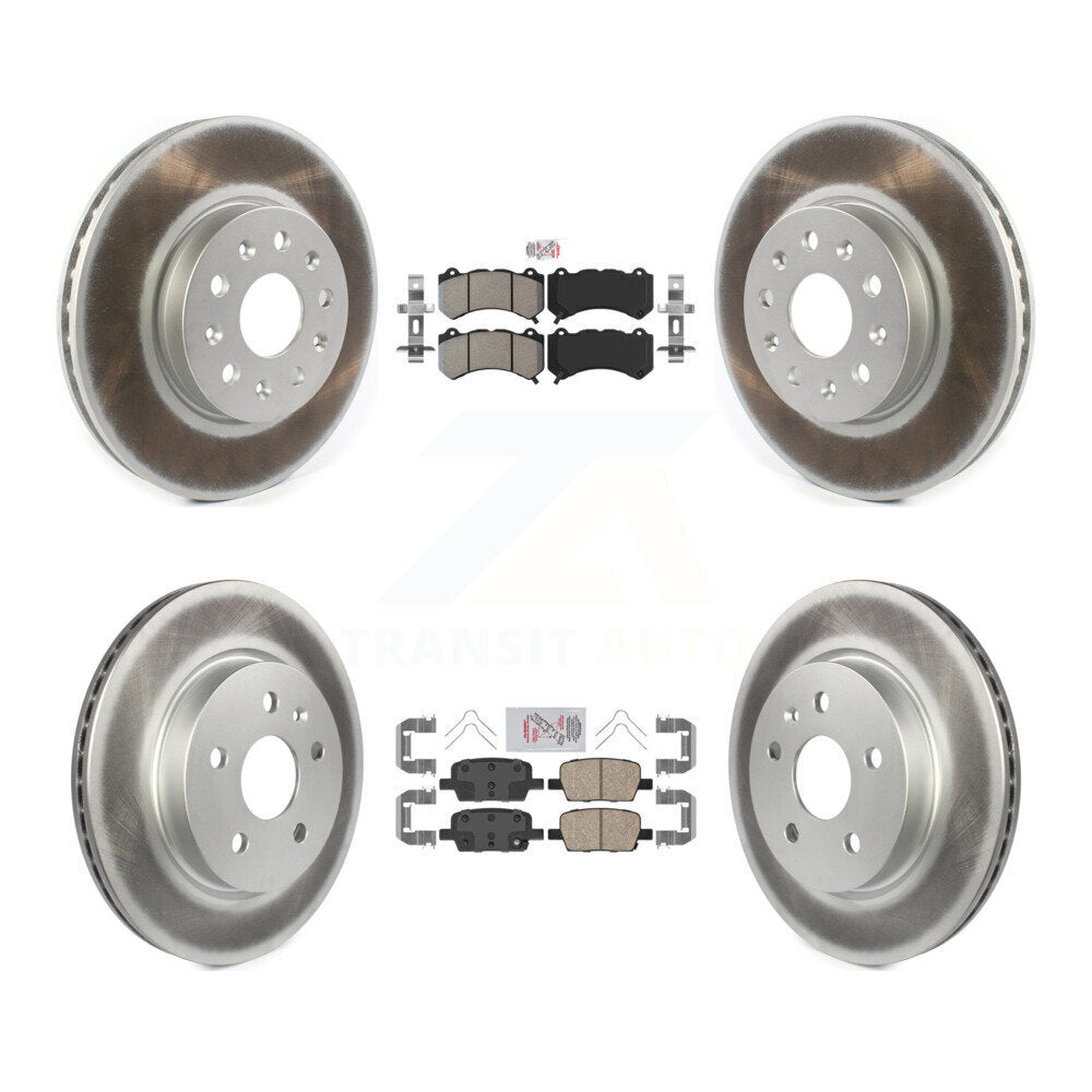 Kit de Rotor de frein avec revêtement de plaquettes en céramique, semi-métallique avant et arrière, pour Chevrolet Camar