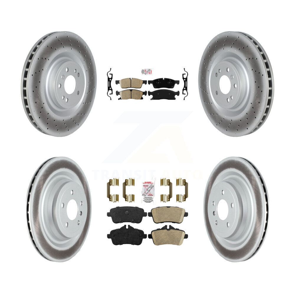 Kit de Rotor de frein à manteau de plaquettes en céramique avant et arrière, pour Mercedes-Benz GL350 GLS450 GL45