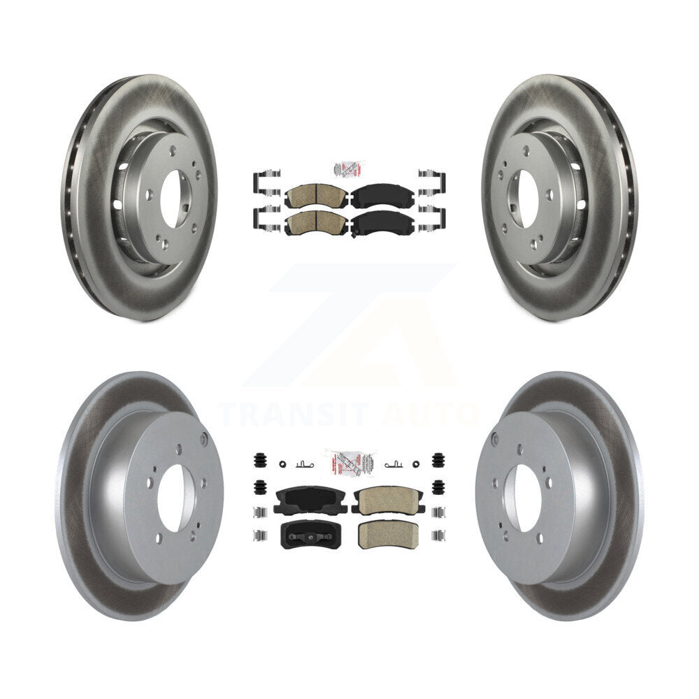 Kit de rotors de frein à revêtement en céramique avant et arrière, pour Mitsubishi Lancer Ralliar 2009