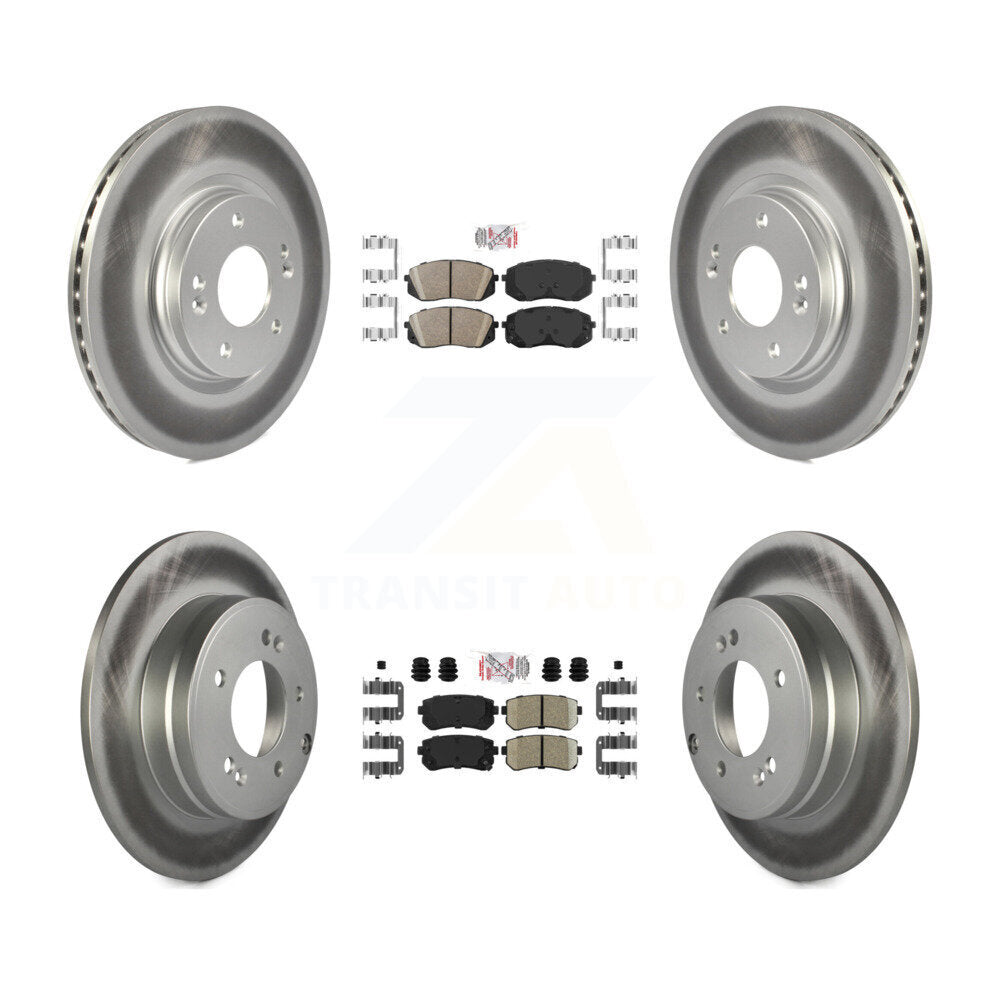 Kit de rotors de frein à revêtement en céramique avant et arrière, pour moteur à gaz Hyundai Sonata 15-16