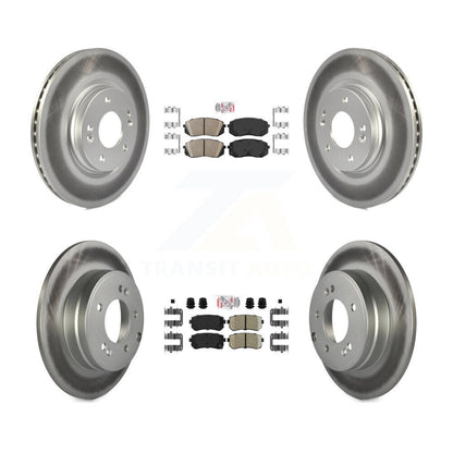 Kit de rotors de frein à revêtement en céramique avant et arrière, pour moteur à gaz Hyundai Sonata 15-16