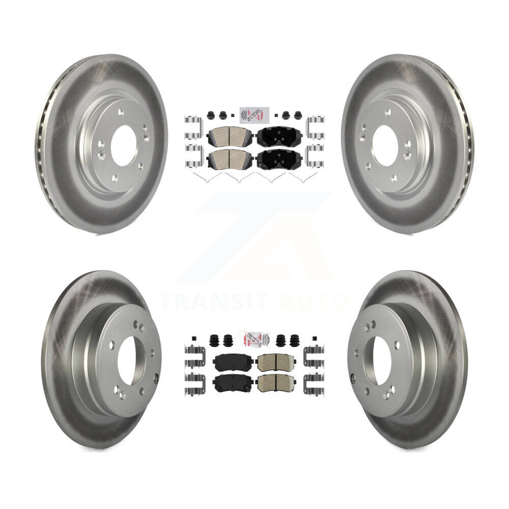 Kit de rotors de frein à revêtement en céramique avant et arrière, pour moteur à gaz Hyundai Sonata 15-16