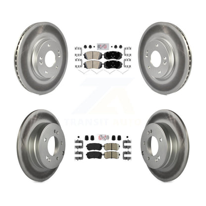 Kit de rotors de frein à revêtement en céramique avant et arrière, pour moteur à gaz Hyundai Sonata 15-16