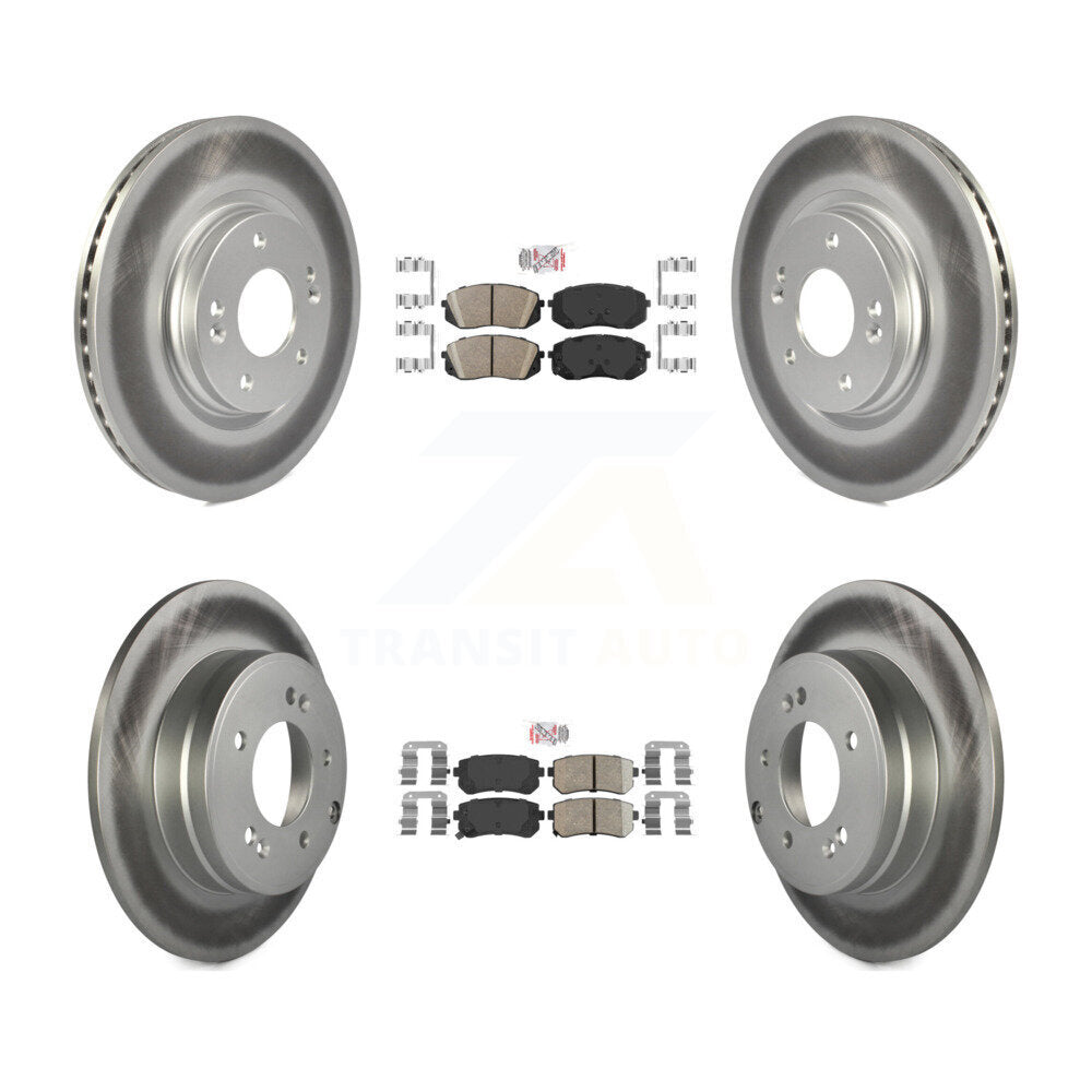 Kit de rotors de frein à revêtement en céramique avant et arrière, pour moteur à gaz Hyundai Sonata 15-16