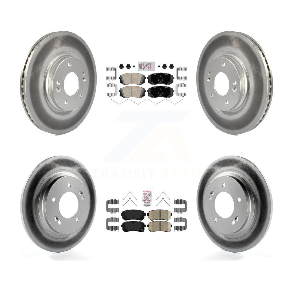 Kit de disques de frein avant et arrière avec revêtement en céramique, pour Kia Optima LX/EX/LX 2016 1.6