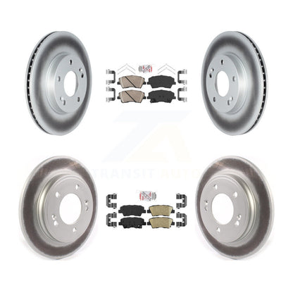 Kit de plaquettes de frein en céramique avant et arrière et disques de frein enduits, pour Hyundai Ioniq Kia Nir