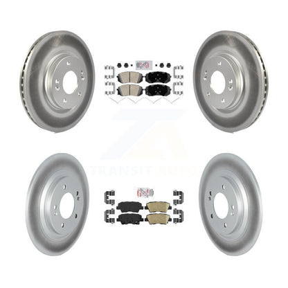Kit de Rotor de frein enduit de plaquettes en céramique avant et arrière, pour Hyundai Kona électrique Kia Nir