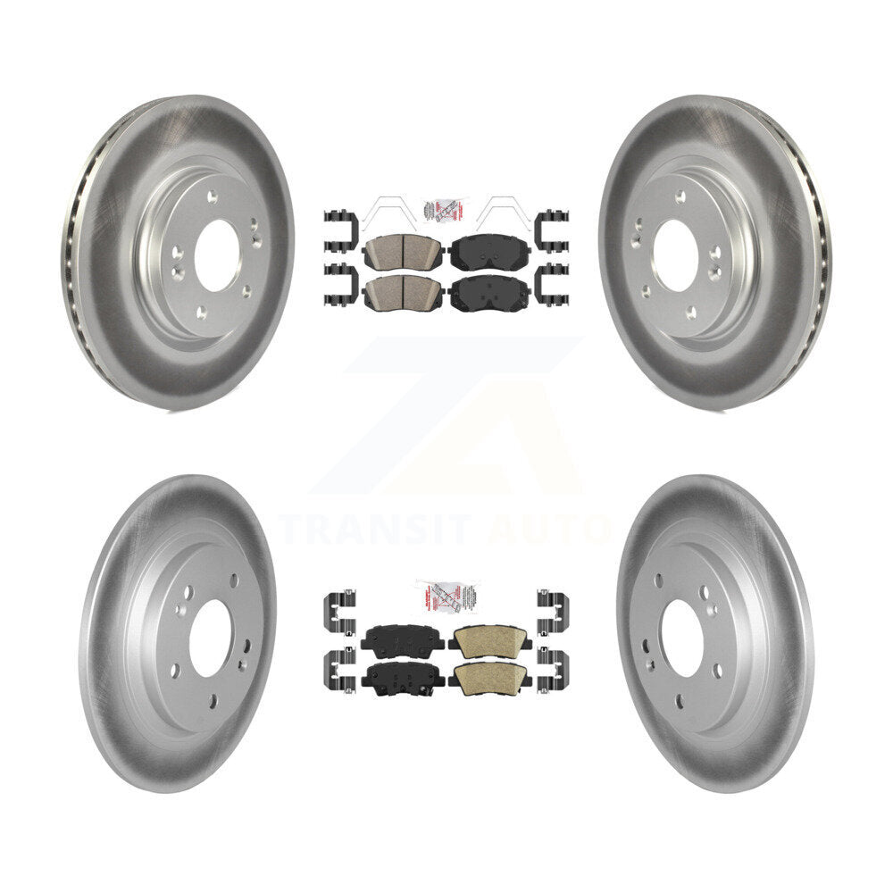 Kit de rotors de frein à disque avec revêtement de coussinets en céramique avant et arrière, pour Hyundai Kona AW 2022 – 2023