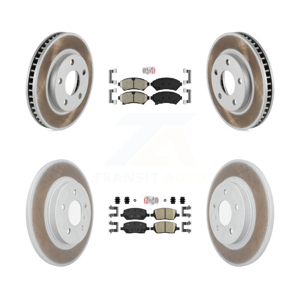 Kit de rotors de frein à revêtement de plaquettes en céramique avant et arrière, pour Pontiac Montana SV6 05 avec FW