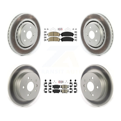 Kit de plaquettes en céramique avant et arrière et Rotor de frein à disque revêtu pour Toyota Camry TR 2022