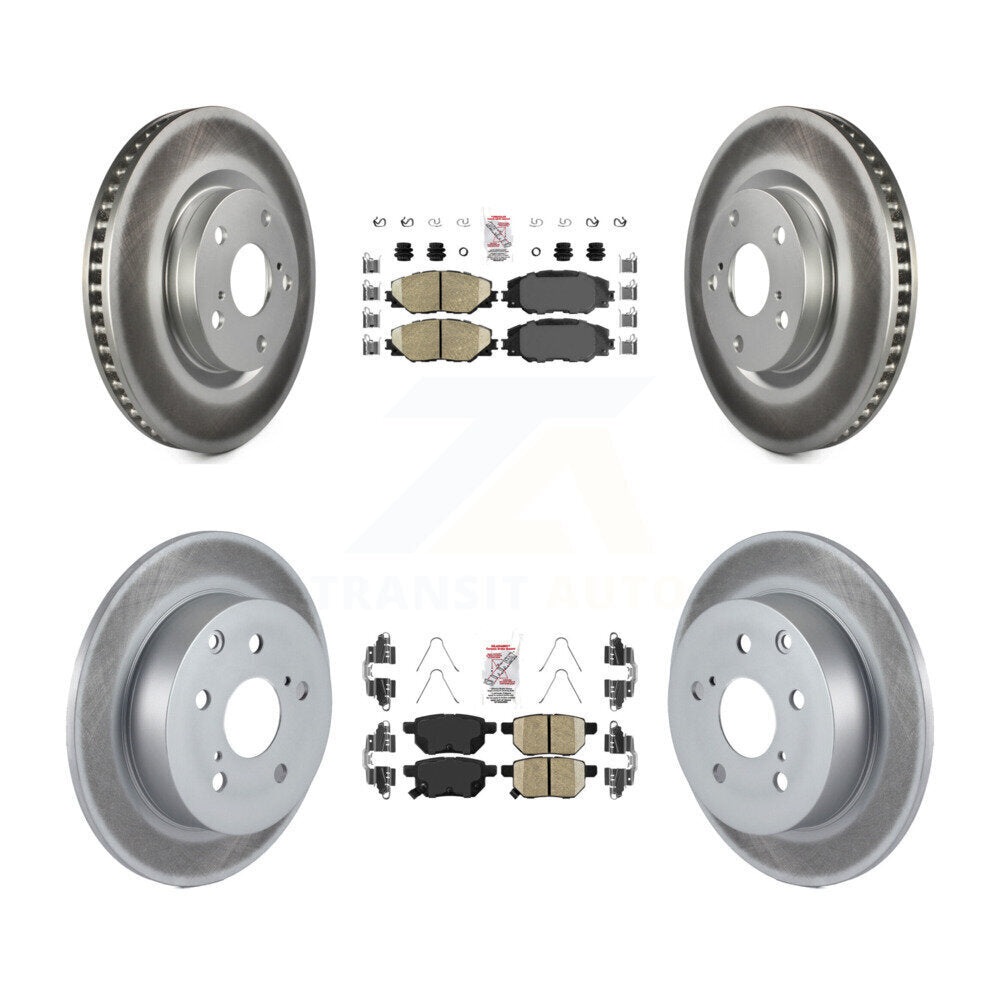 Kit de rotors de frein à disque avant et arrière en céramique, pour Toyota Matrix XR 2010