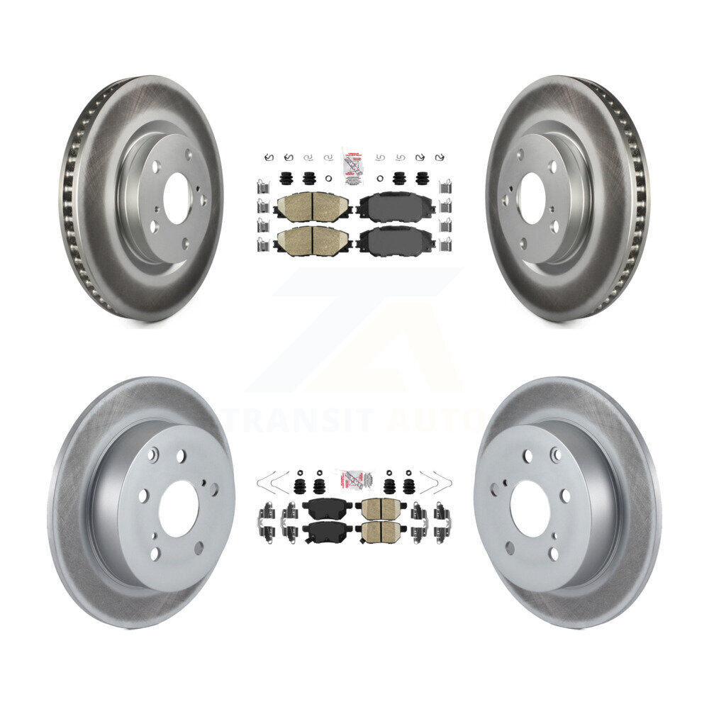 Kit de rotors de frein à disque avant et arrière en céramique, pour Toyota Matrix XR 2010