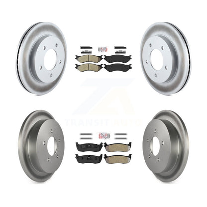 Kit de Rotor de frein à revêtement de plaquettes semi-métalliques avant et arrière, pour Ford F-150 Heritage 4W 04