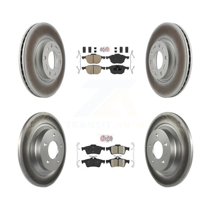 Kit de plaquettes en céramique avant et arrière et de rotors de frein à disque revêtus pour Mazda 5 KGA-104838