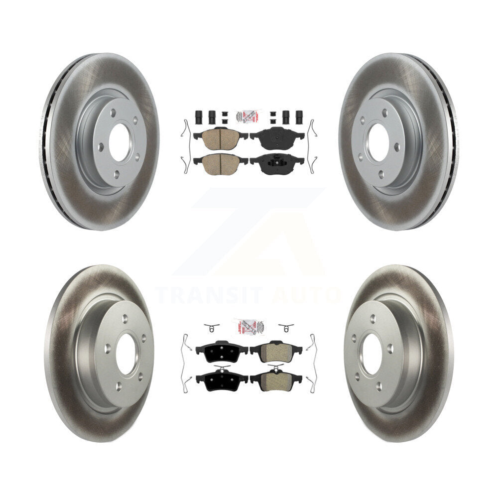 Kit de rotors de frein à revêtement semi-métallique en céramique avant et arrière, pour Volvo S40 C30 V5