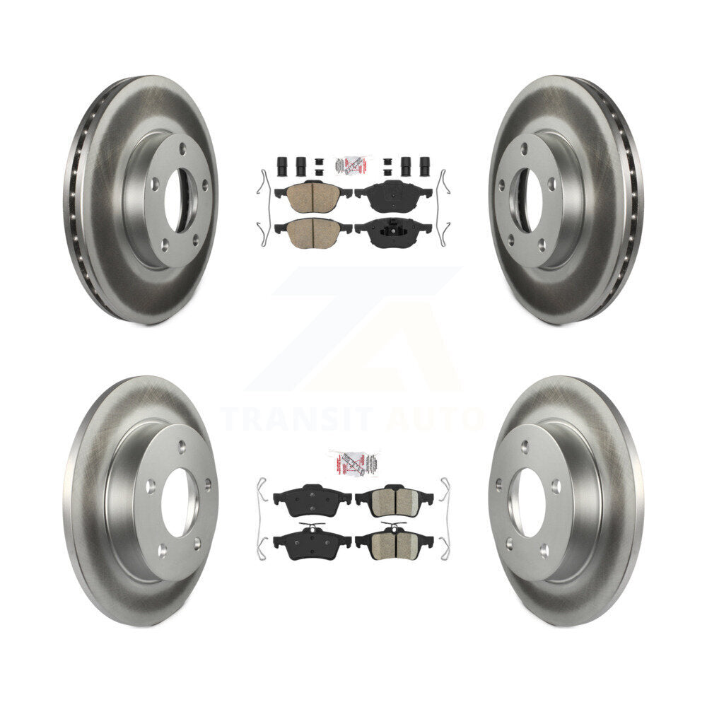 Kit de plaquettes en céramique avant et arrière et disques de frein enduits pour Mazda 3 Sport