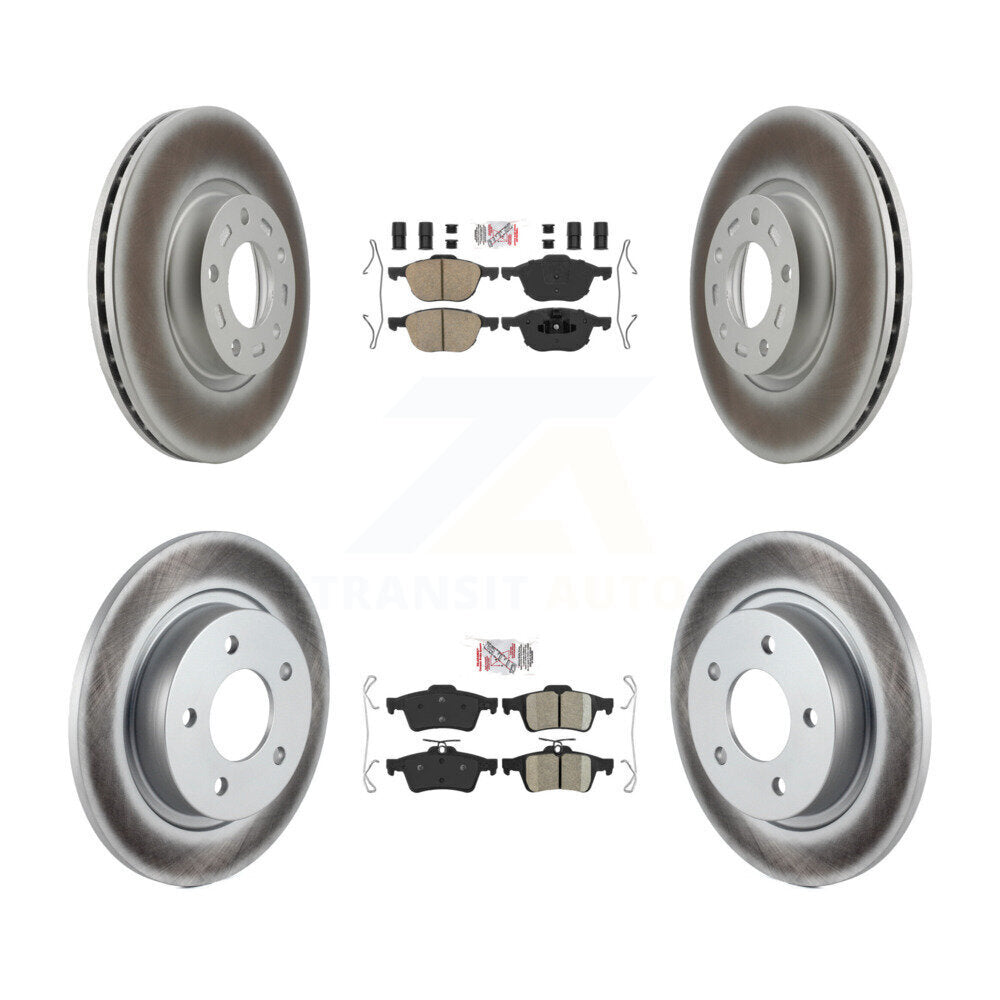 Kit de plaquettes en céramique avant et arrière et disques de frein enduits pour Mazda 3 Sport