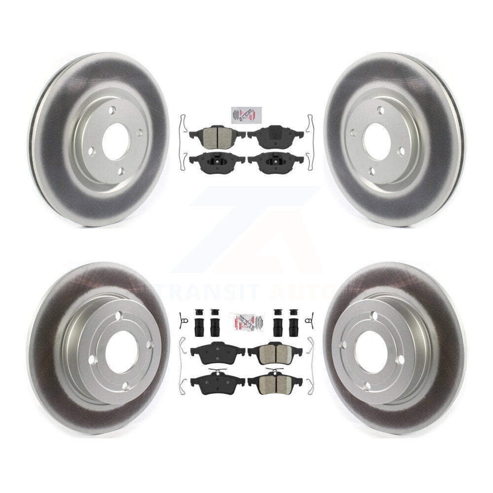 Kit de rotors de frein à revêtement en céramique, semi-métallique, avant et arrière, pour Ford EcoSport FW