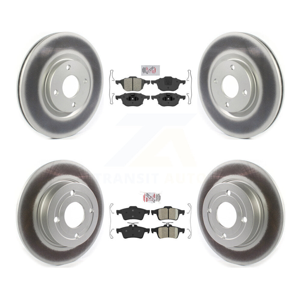 Kit de rotors de frein à revêtement en céramique, semi-métallique, avant et arrière, pour Ford EcoSport FW