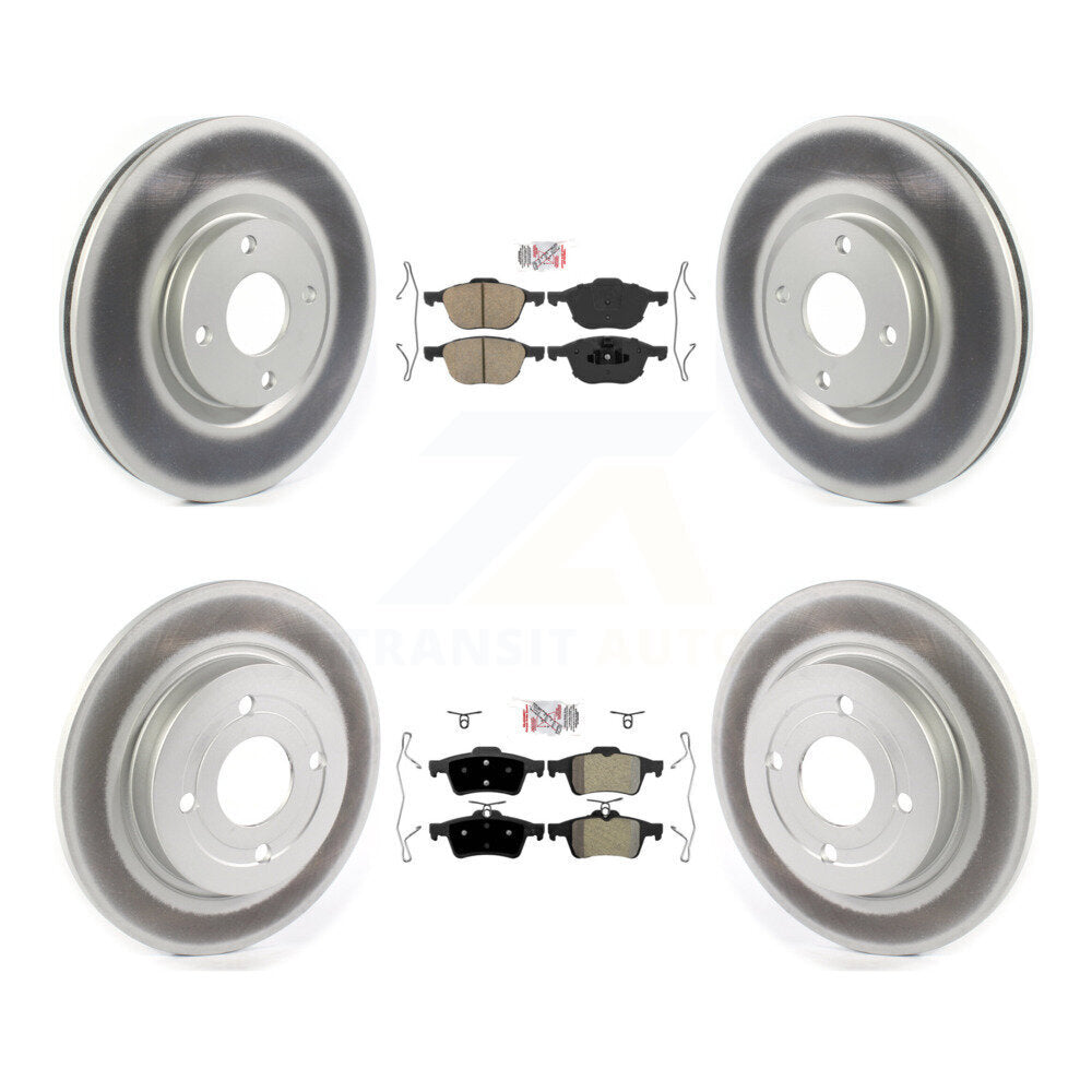 Kit de rotors de frein à revêtement semi-métallique avant et arrière en céramique pour Ford EcoSport AW