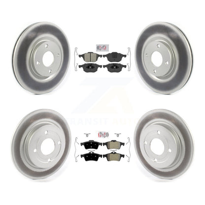 Kit de rotors de frein à revêtement de plaquettes semi-métalliques avant et arrière pour Ford EcoSport AW 18-22