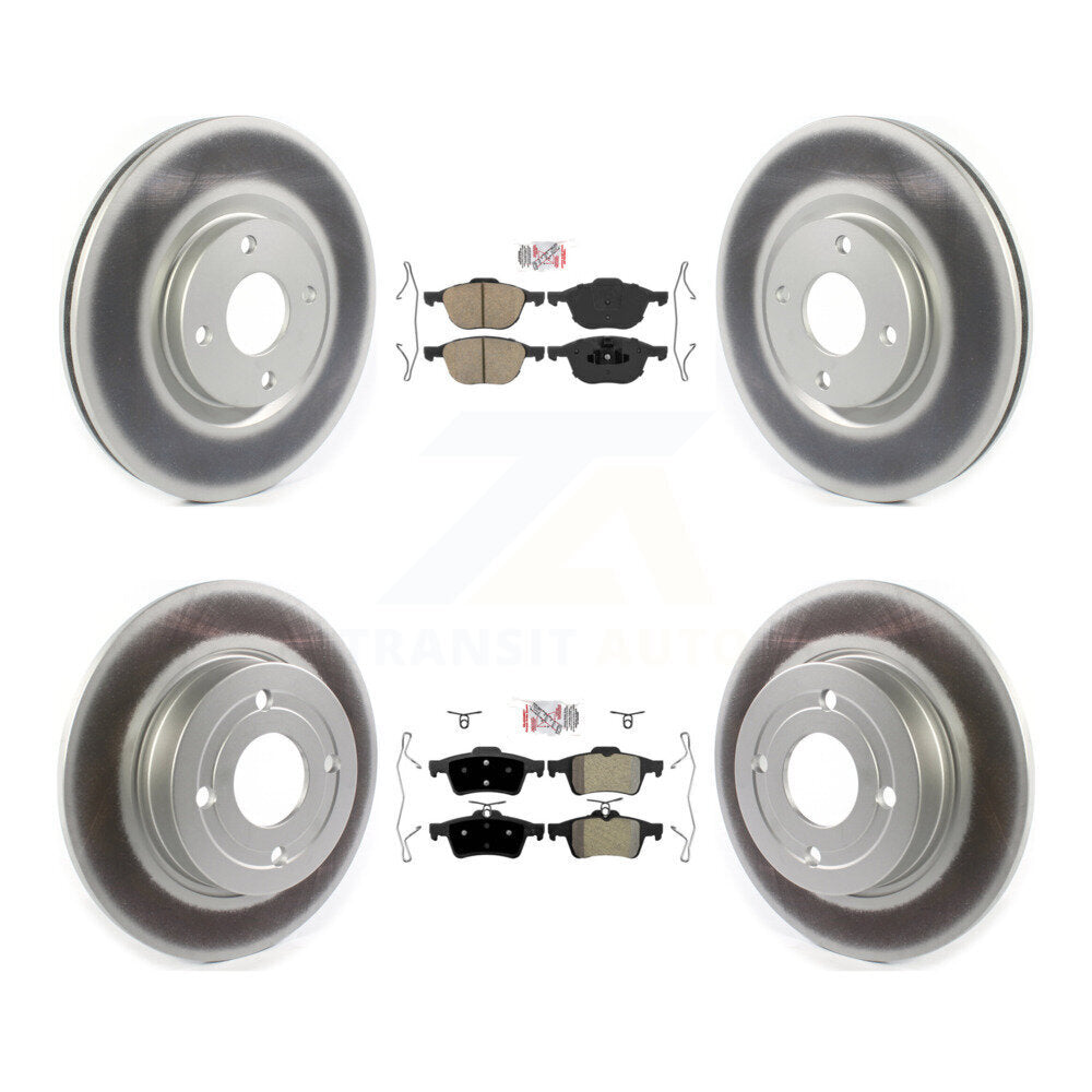Kit de rotors de frein à revêtement semi-métallique avant et arrière en céramique pour Ford EcoSport FW