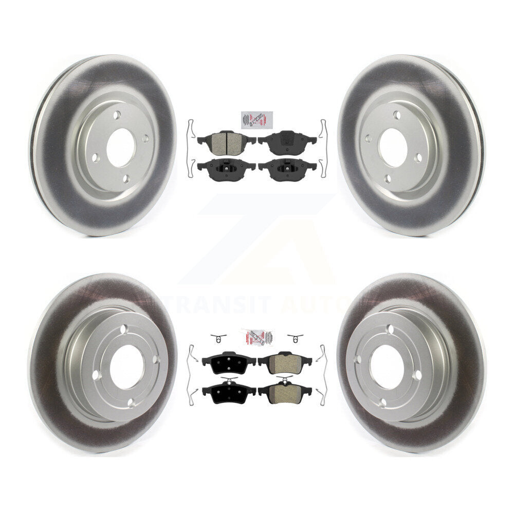 Kit de rotors de frein à revêtement de plaquettes semi-métalliques avant et arrière pour Ford EcoSport FW 18-21