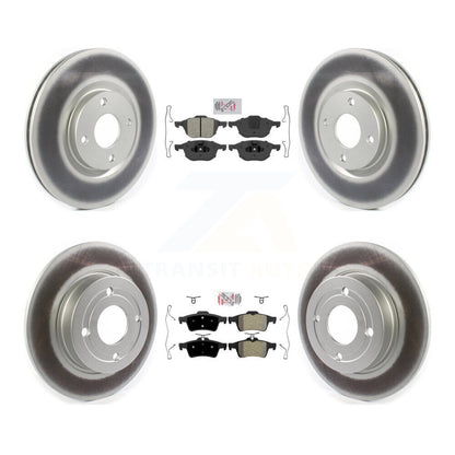 Kit de rotors de frein à revêtement de plaquettes semi-métalliques avant et arrière pour Ford EcoSport FW 18-21